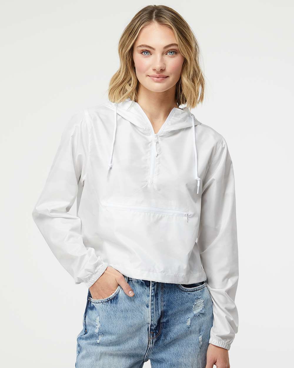 Cropped Rain Jacket (Embroidery included)