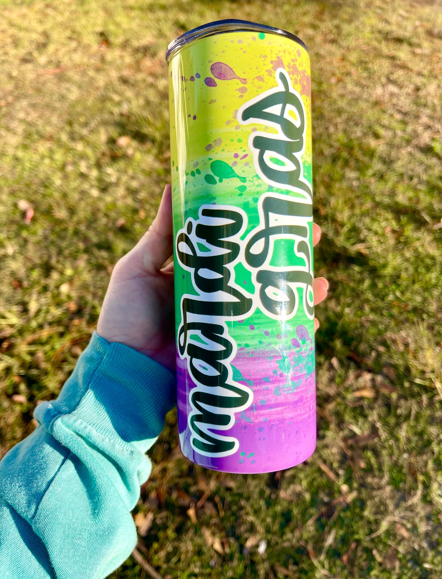 Mardi Gras Tumbler