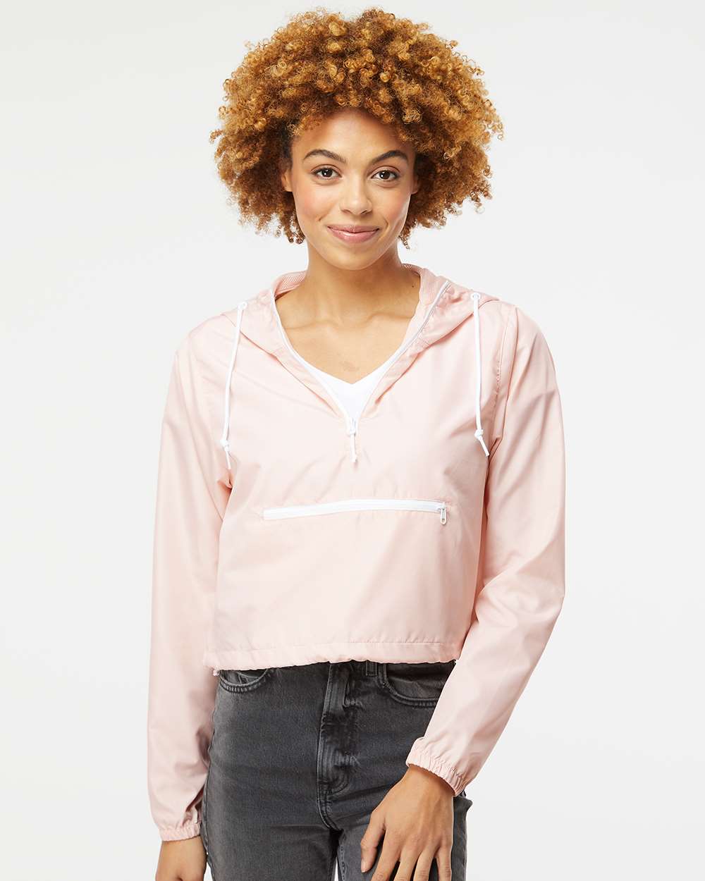 Cropped Rain Jacket (Embroidery included)