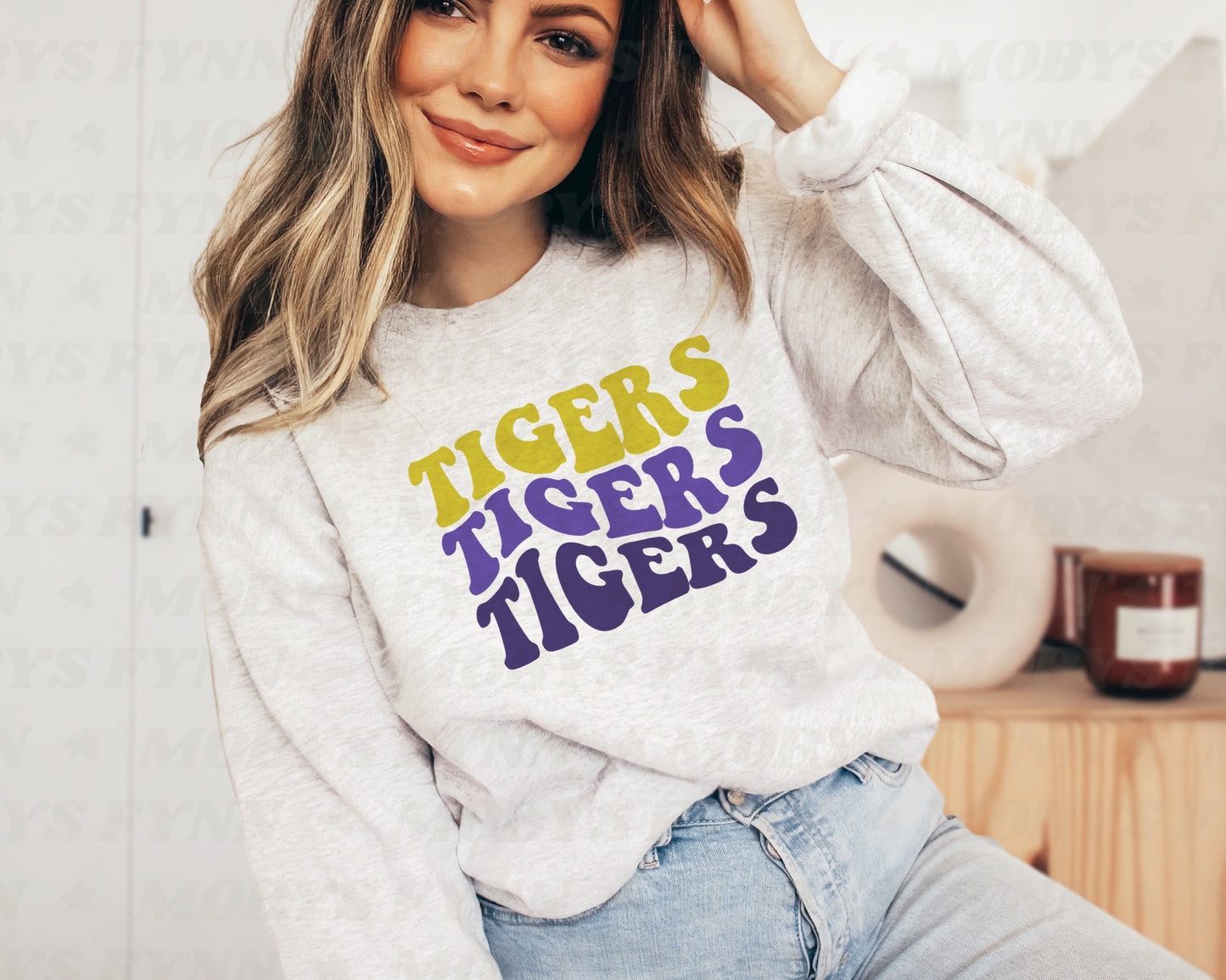 Mascot Wave Font (ANY SCHOOL/COLORS)