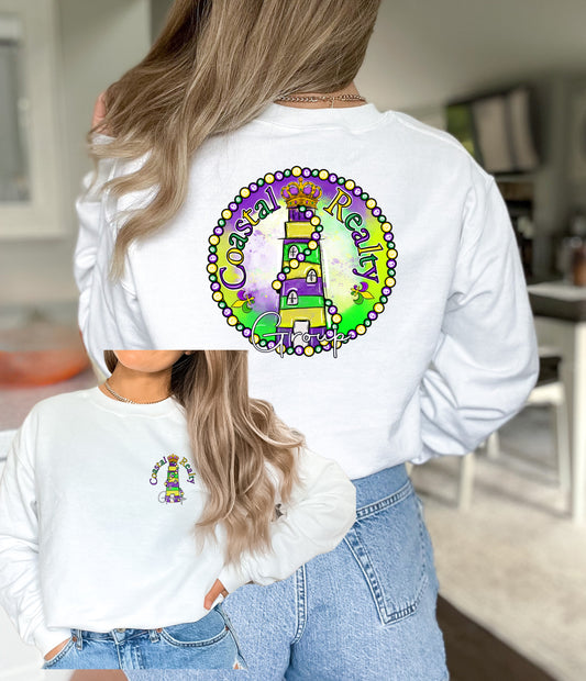 Coastal Realty Mardi Gras Screenprinted