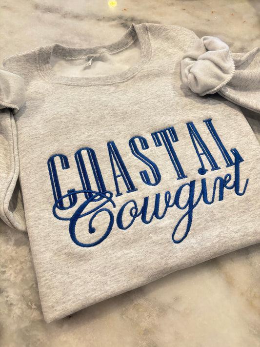Coastal Cowgirl Embroidered Sweatshirt