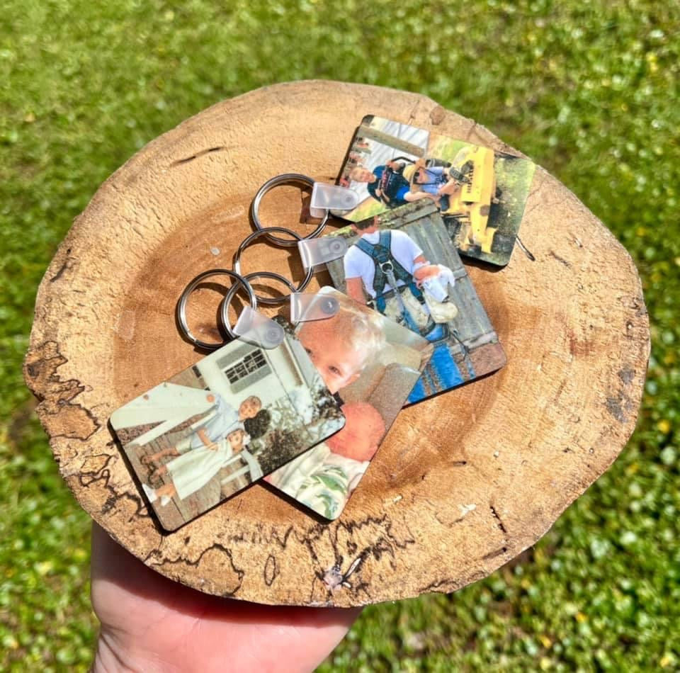 Photo Key Chain (Send me your photo after checkout) 2”x2”
