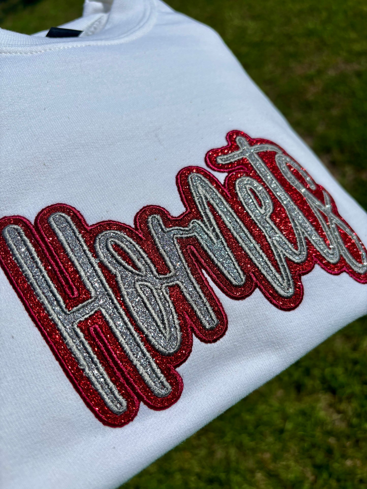 Double Stitch Glitter Mascot Embroidery