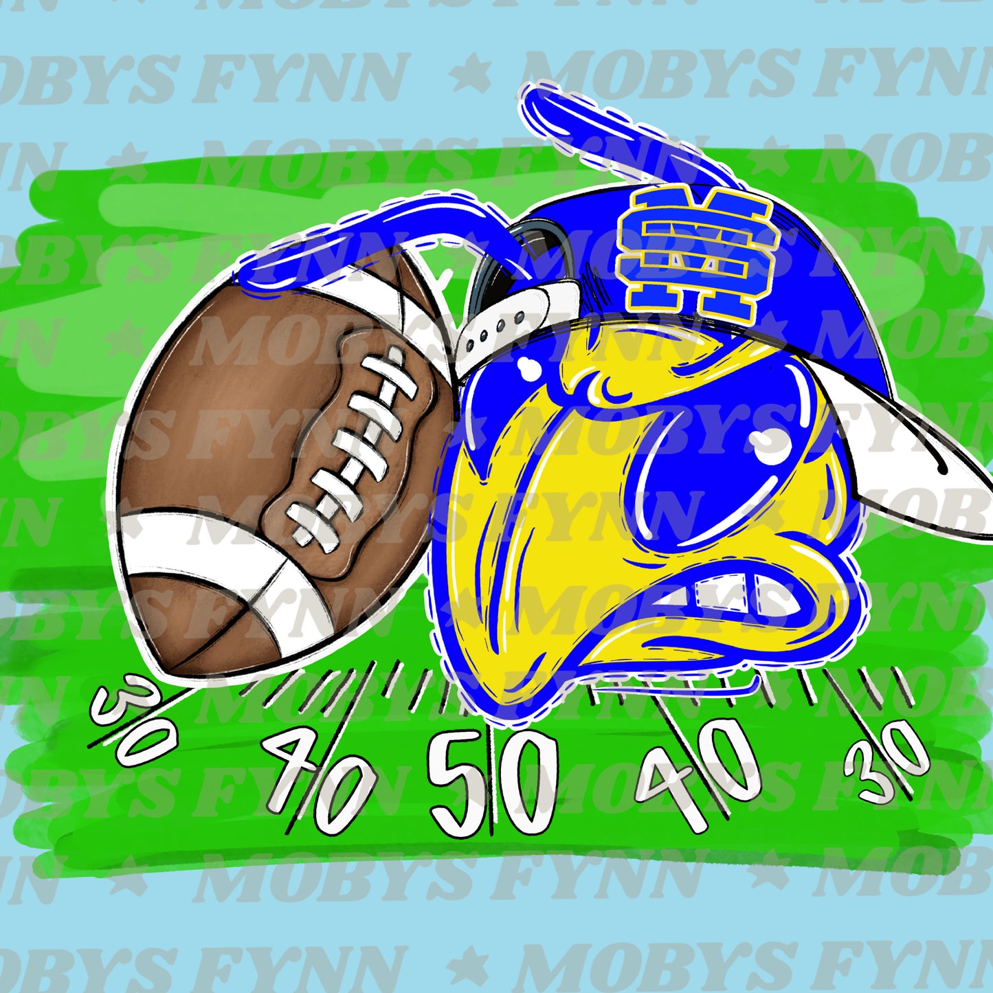 Mascot Football Field