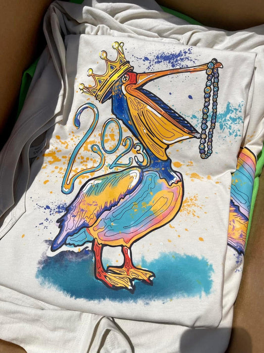 Mardi Gras Pelican (with or without year)