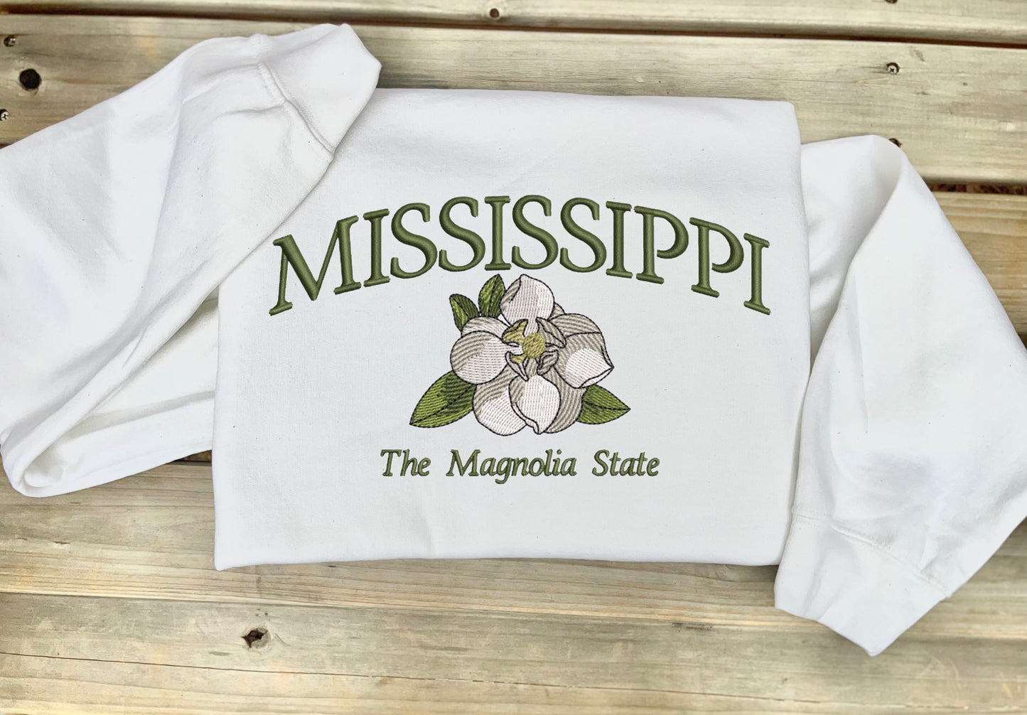 State Embroidered Sweatshirt Sale