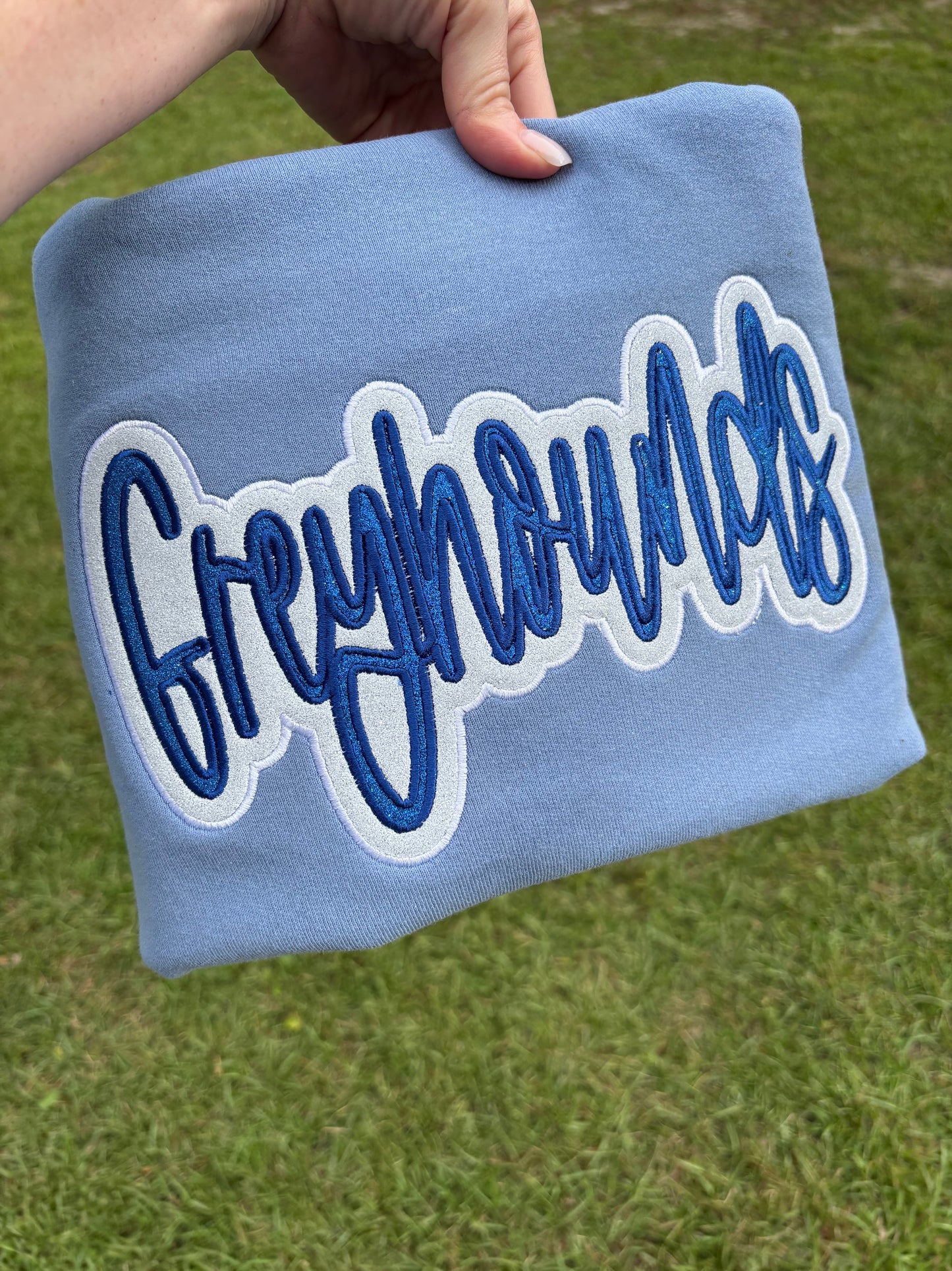 Double Stitch Glitter Mascot Embroidery