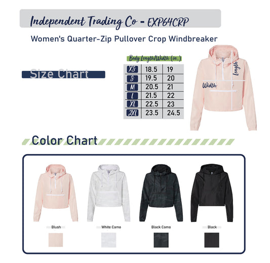 Cropped Rain Jacket (Embroidery included)