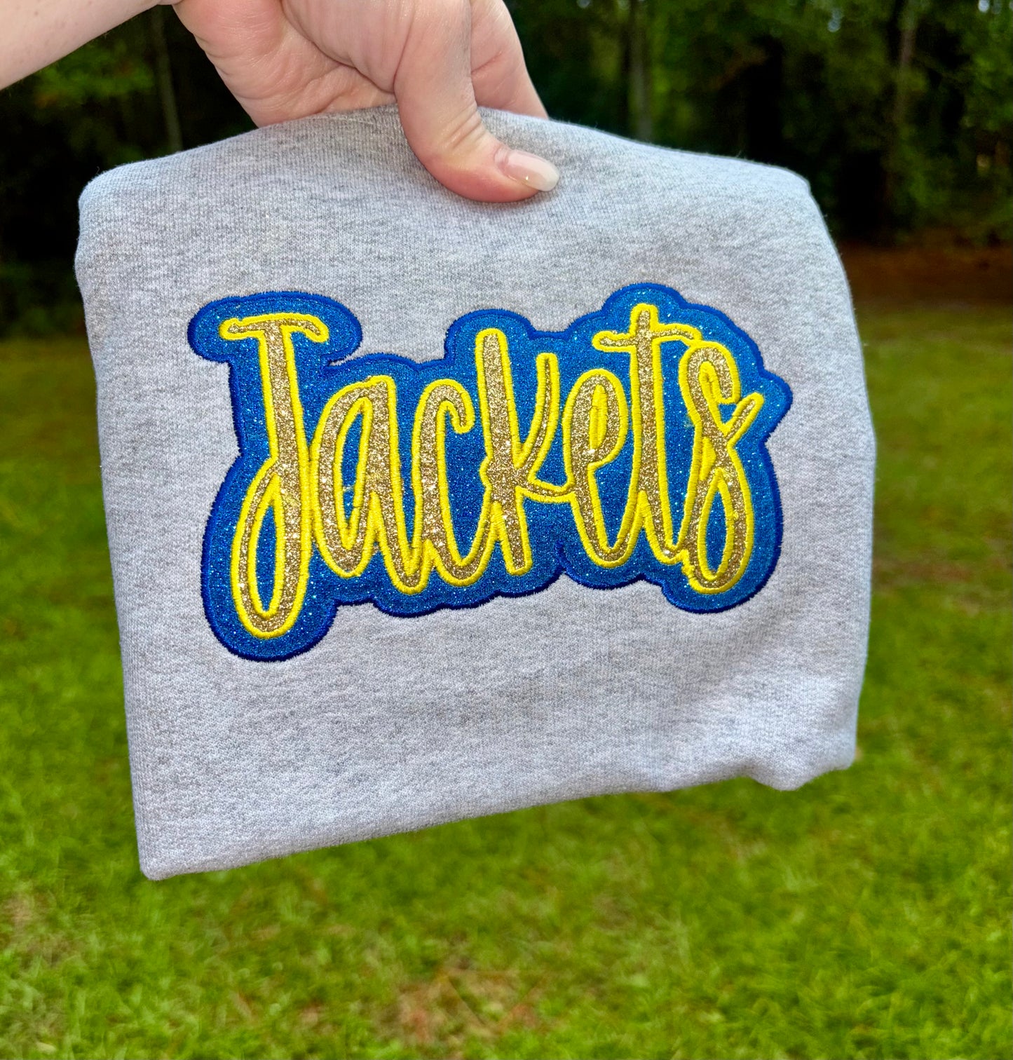 Double Stitch Glitter Mascot Embroidery