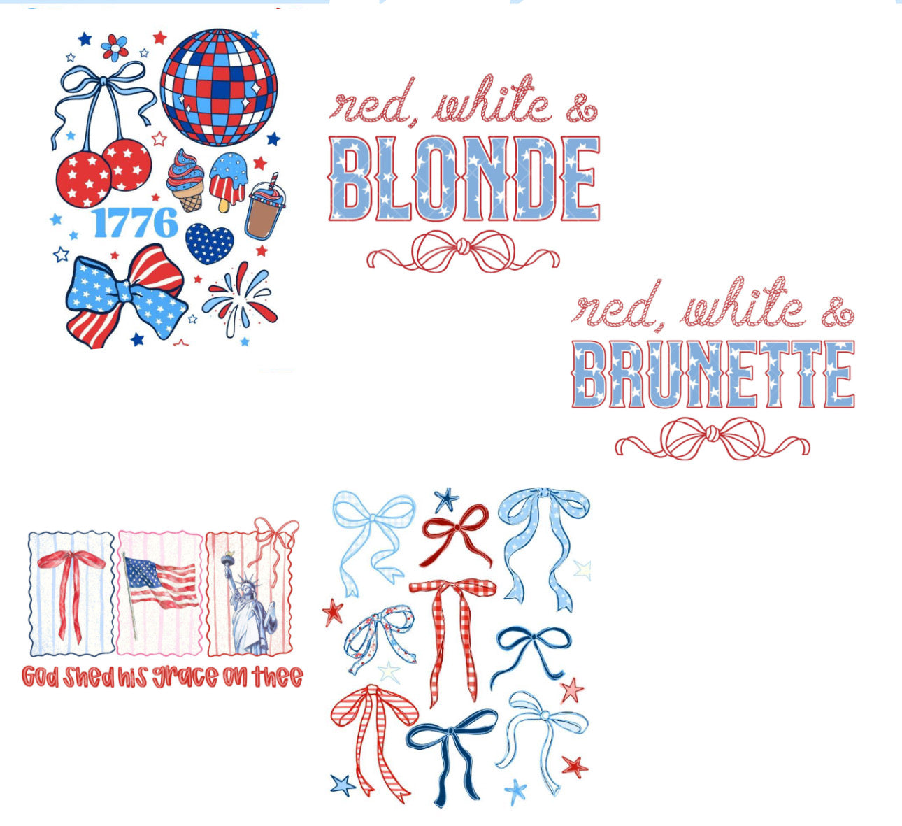 Patriotic (Tell me which in the notes at checkout)