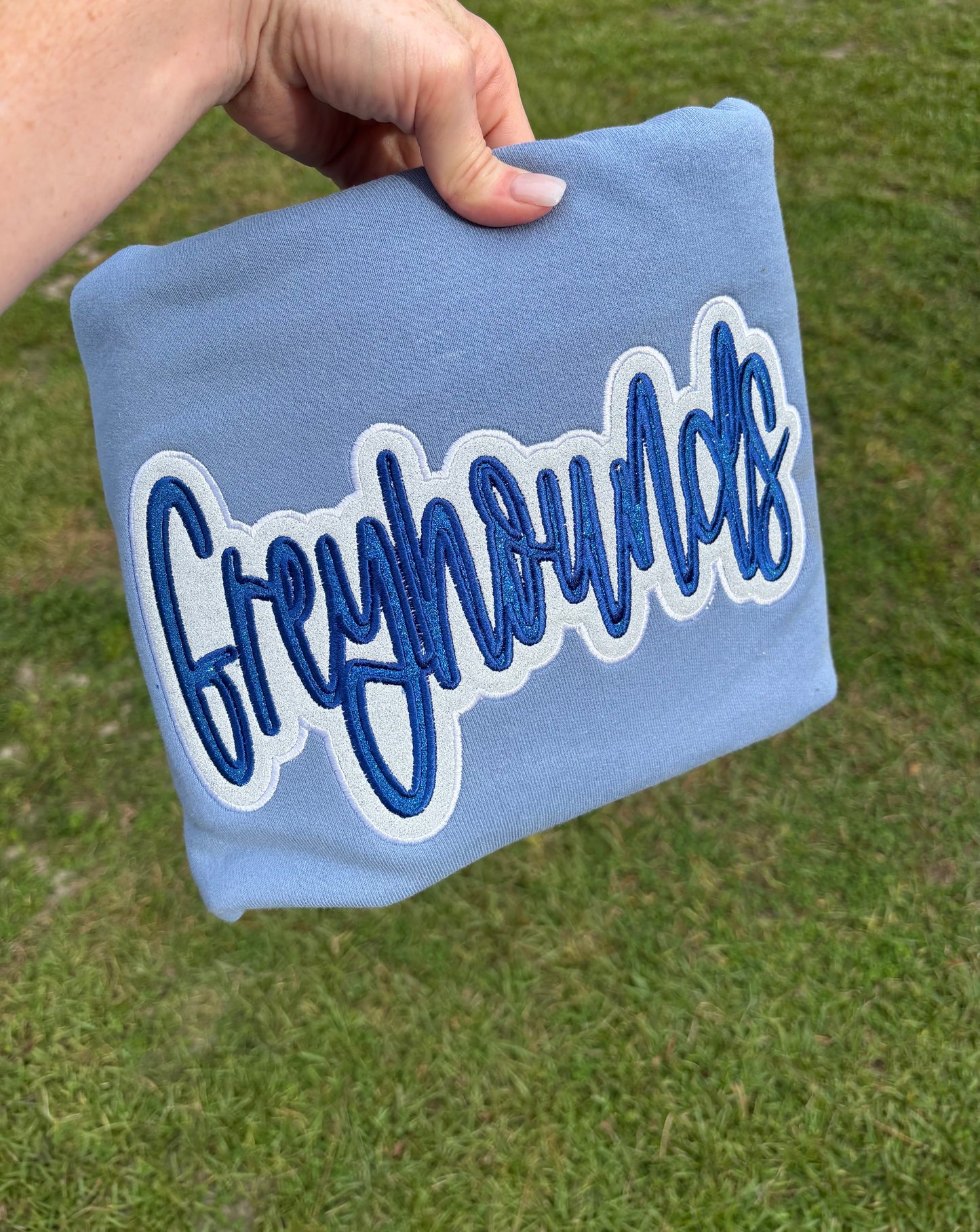 Double Stitch Glitter Mascot Embroidery