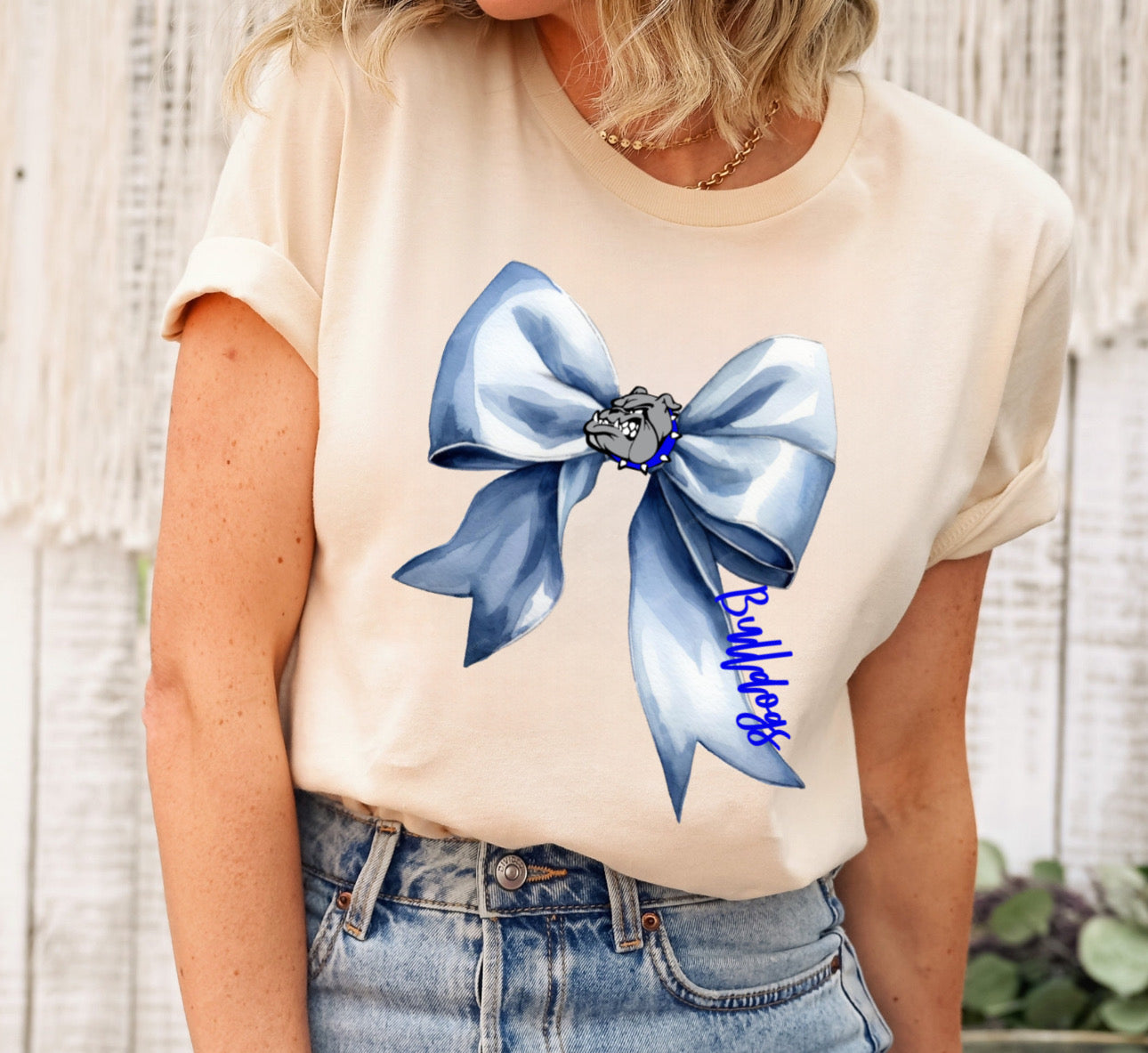 Watercolor Bow Mascot (ANY School/Color)