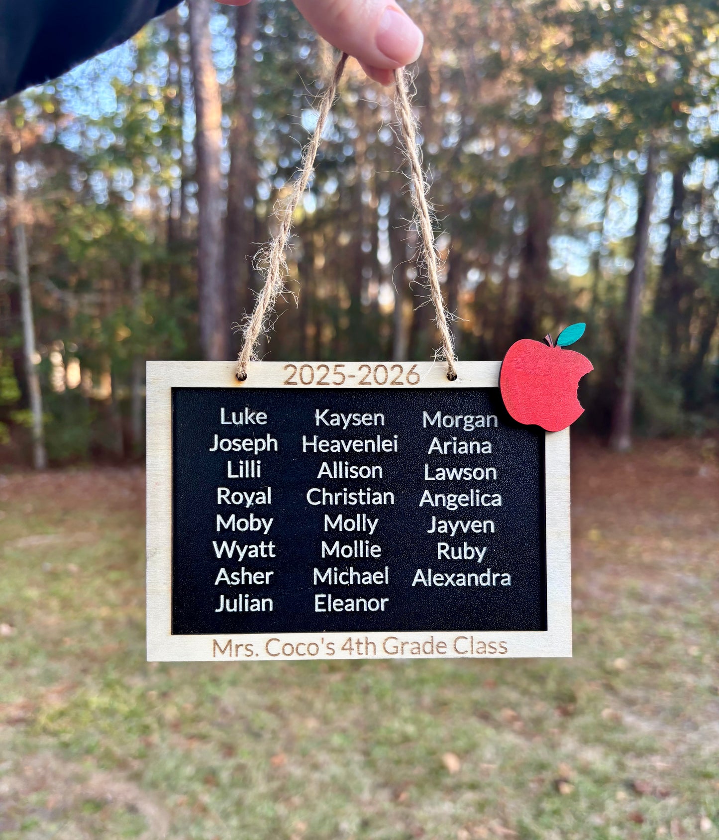 Chalkboard ornament