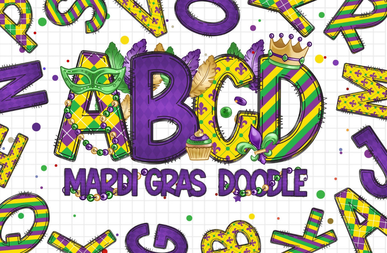 Mardi Gras Font (Any Saying)