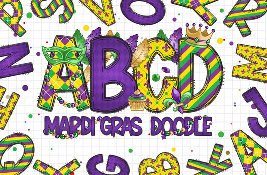 Mardi Gras Font (Any Saying)