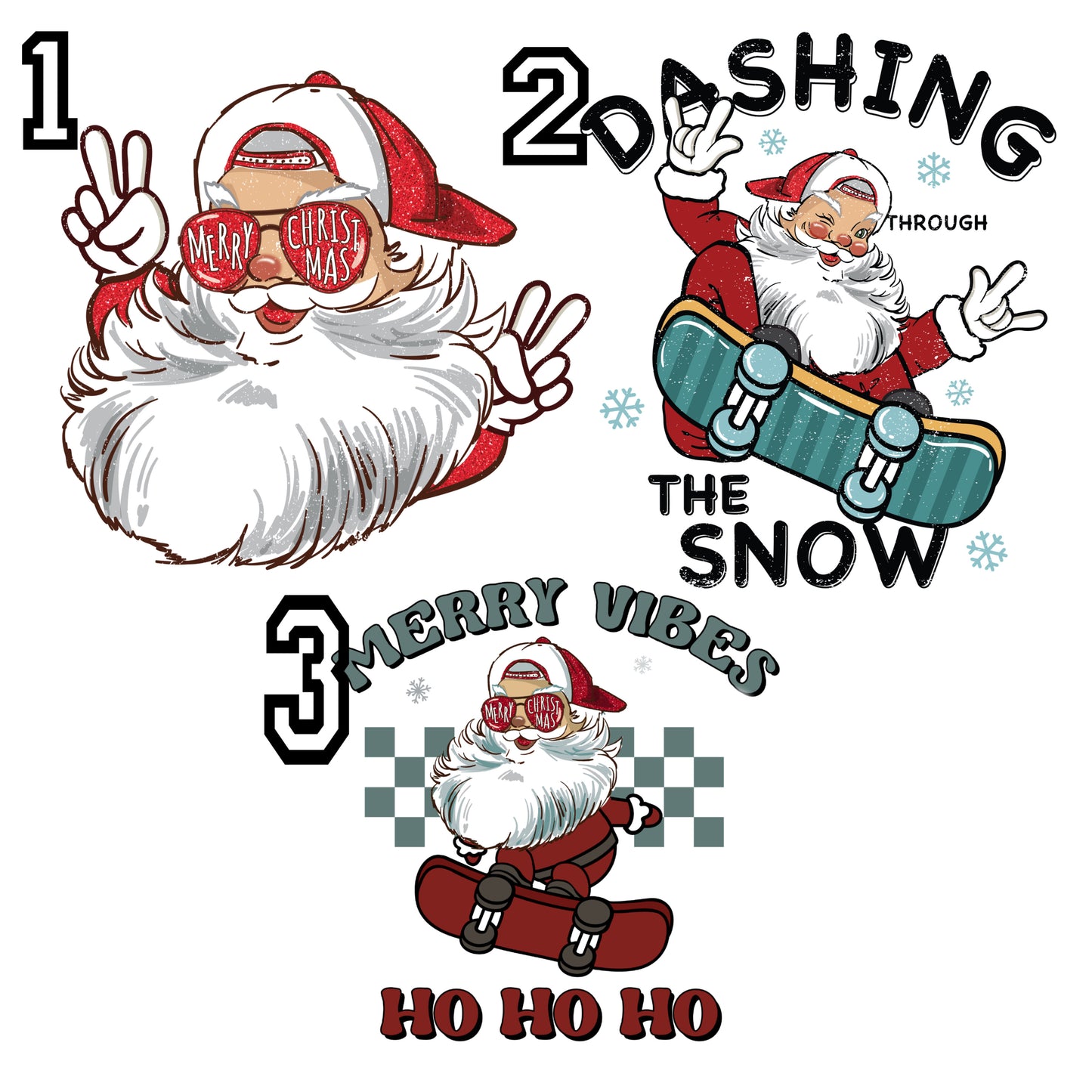 Masculine Santa Designs (Choose Which One)
