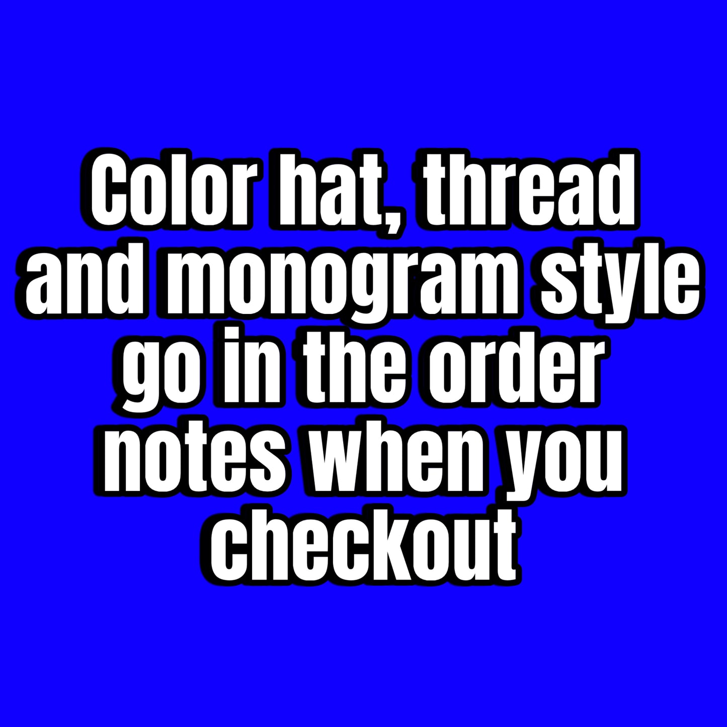 Youth & Adult Monogrammed Baseball Cap