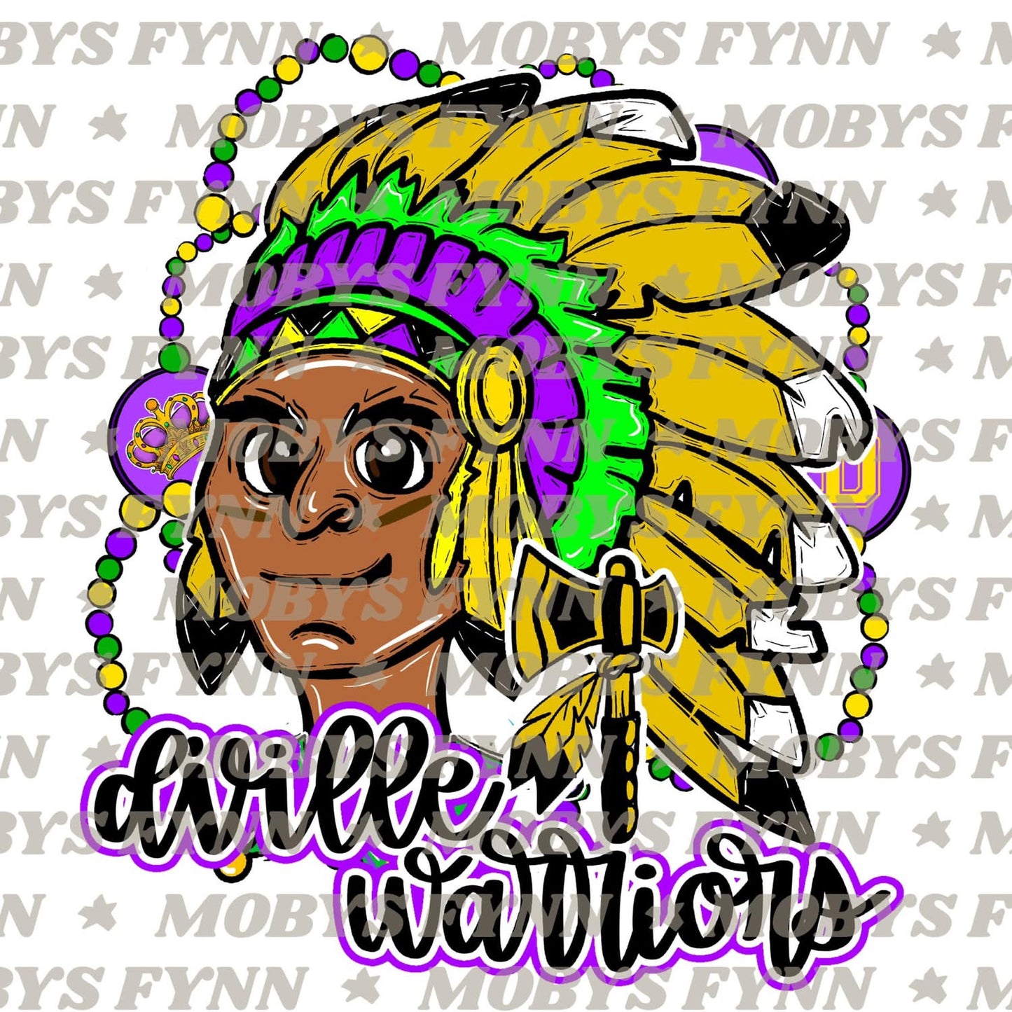 Mardi Gras Mascot (Any School)