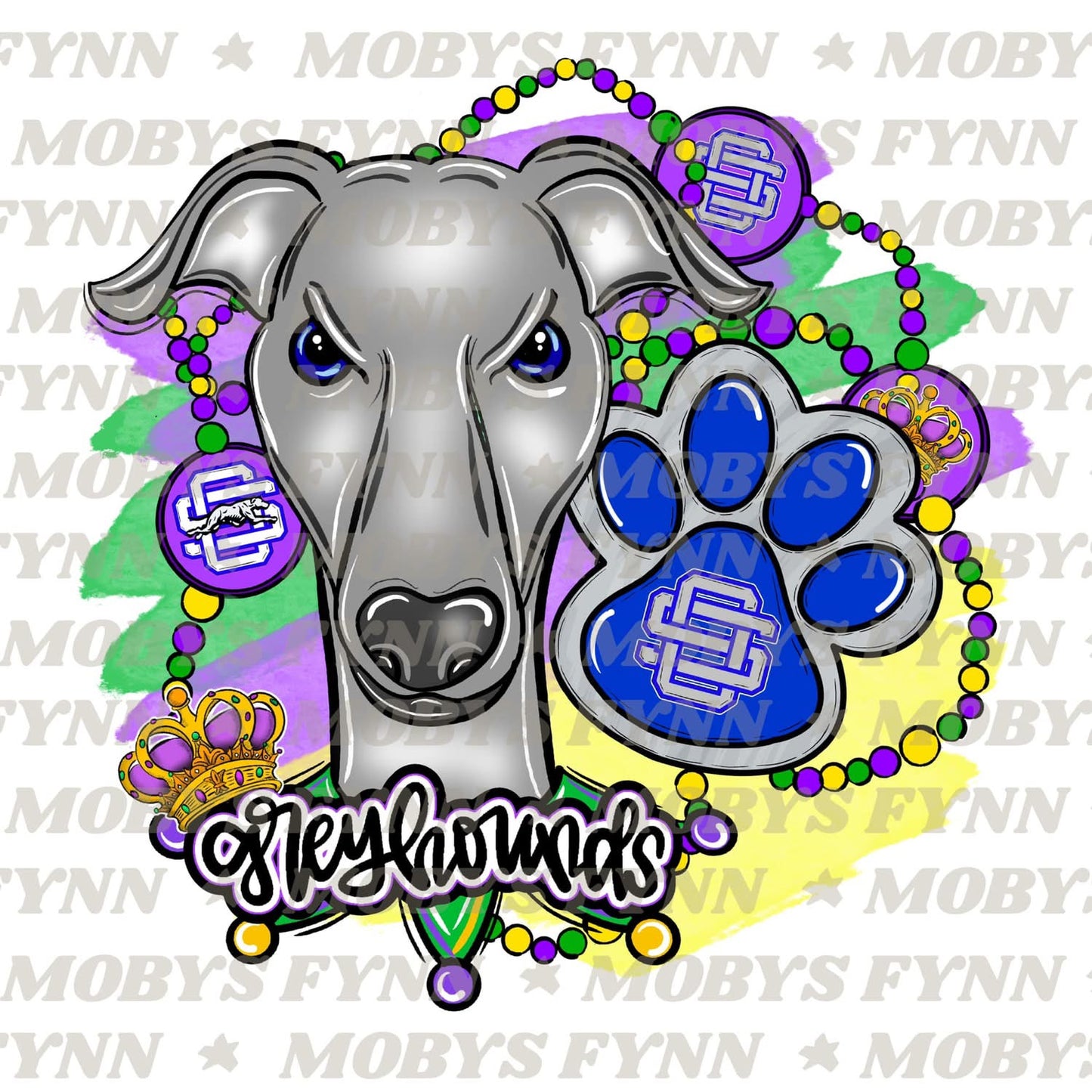 Mardi Gras Mascot (Any School)