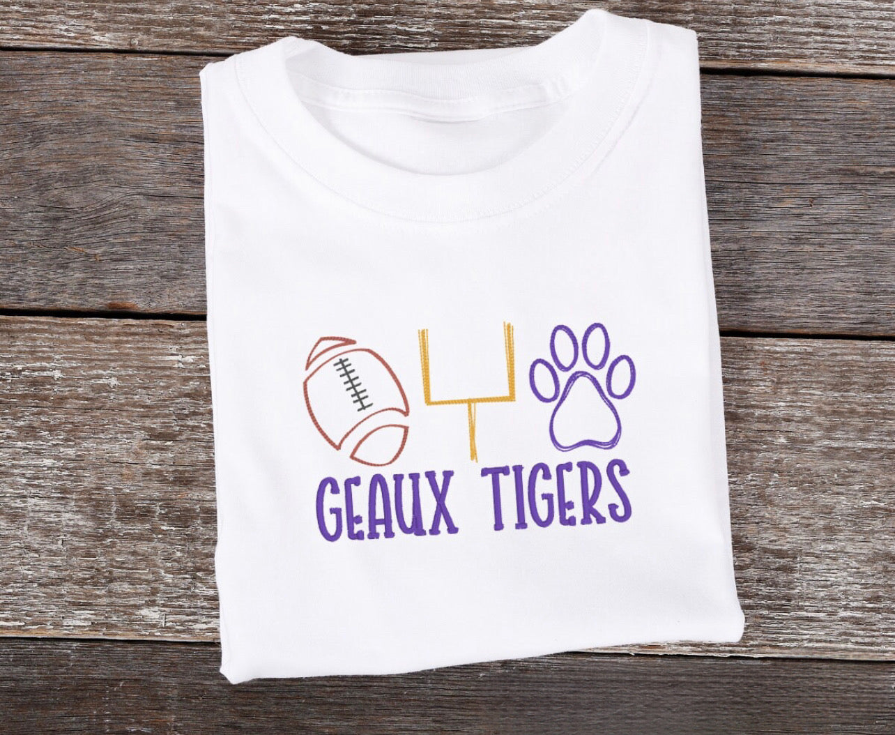 Geaux Tigers Football (Embroidered)