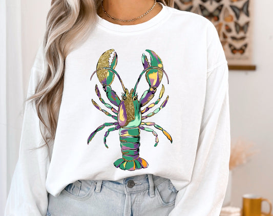Mardi Crawfish Watercolor
