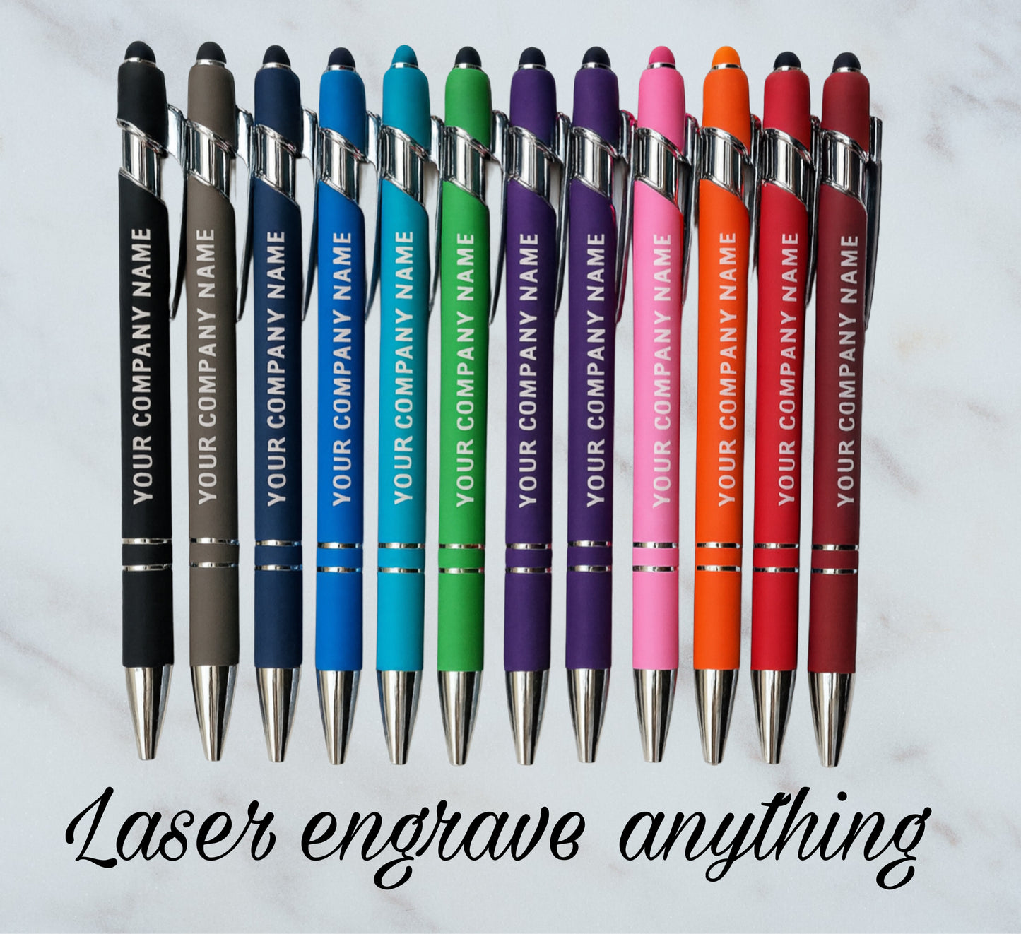 Multi Color Engraved Pens