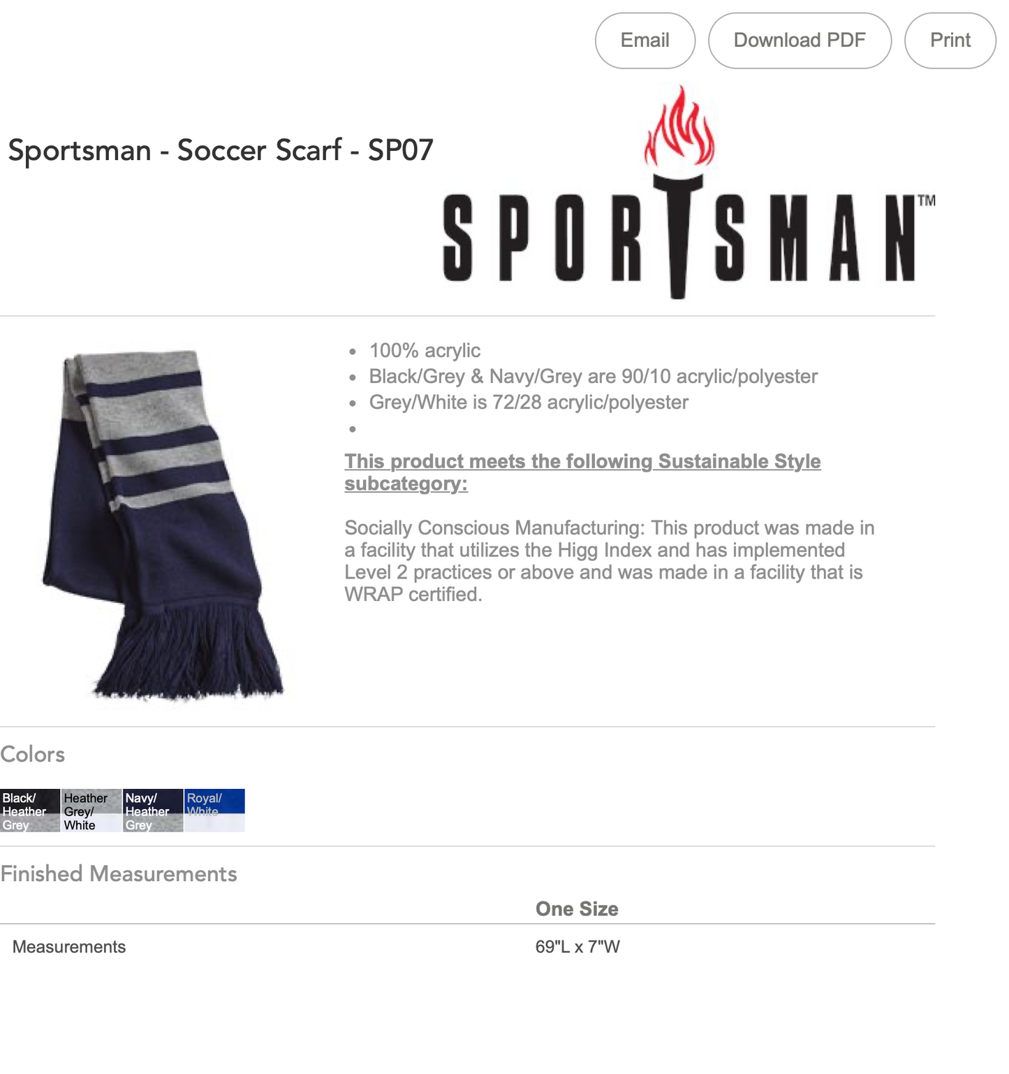 Sports Scarf