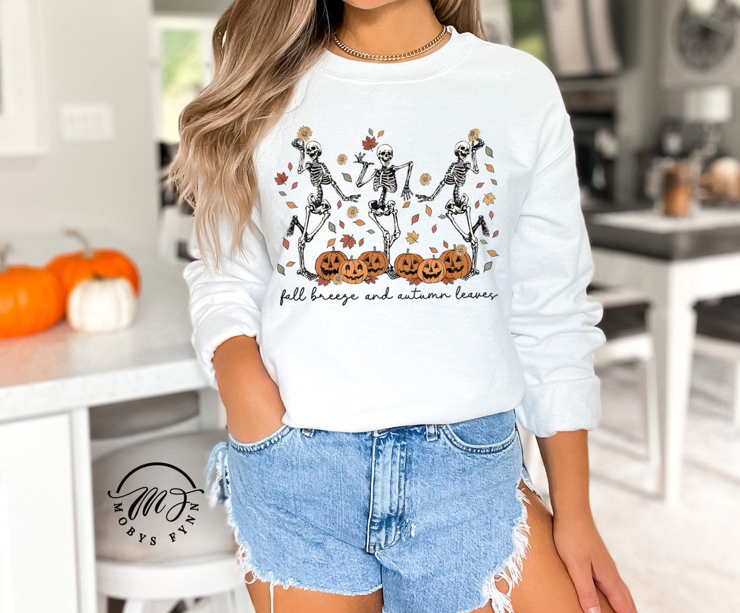 Fall Leaves & Skeletons Season Sweatshirt