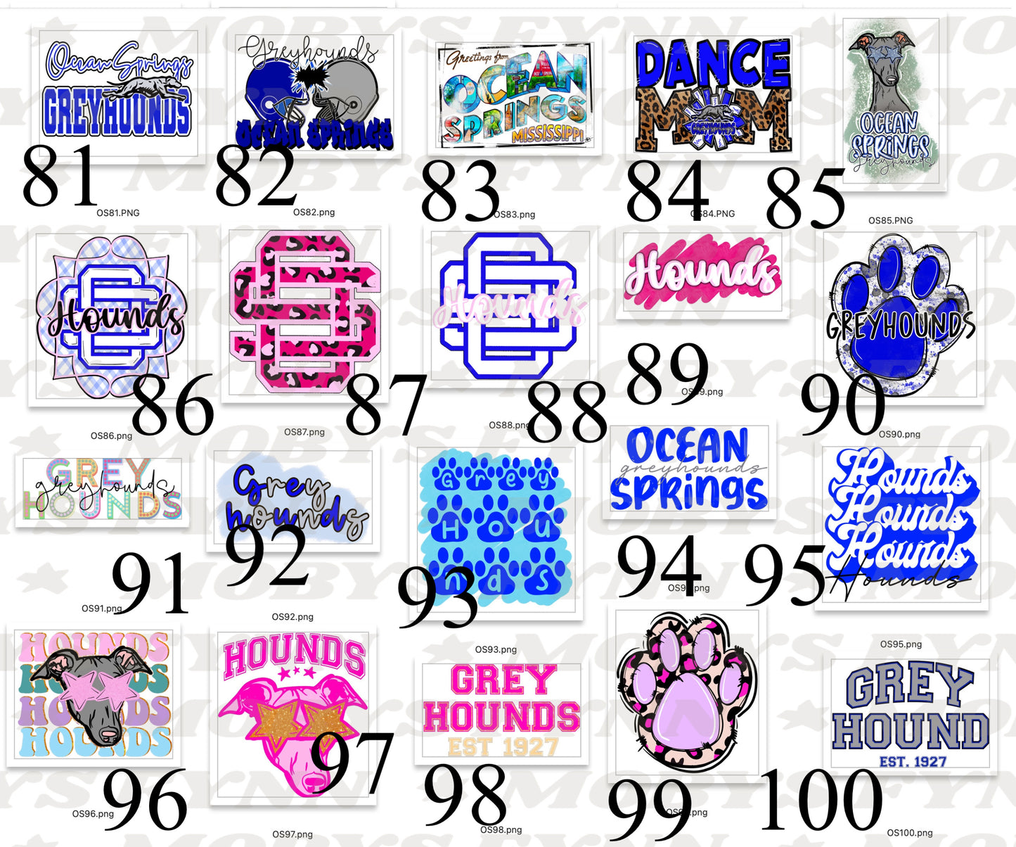 Ocean Springs School Sale Sublimation ONLY Sale