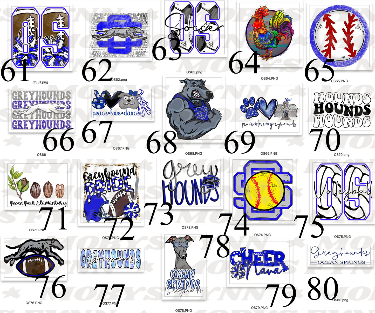 Ocean Springs School Sale Sublimation ONLY Sale