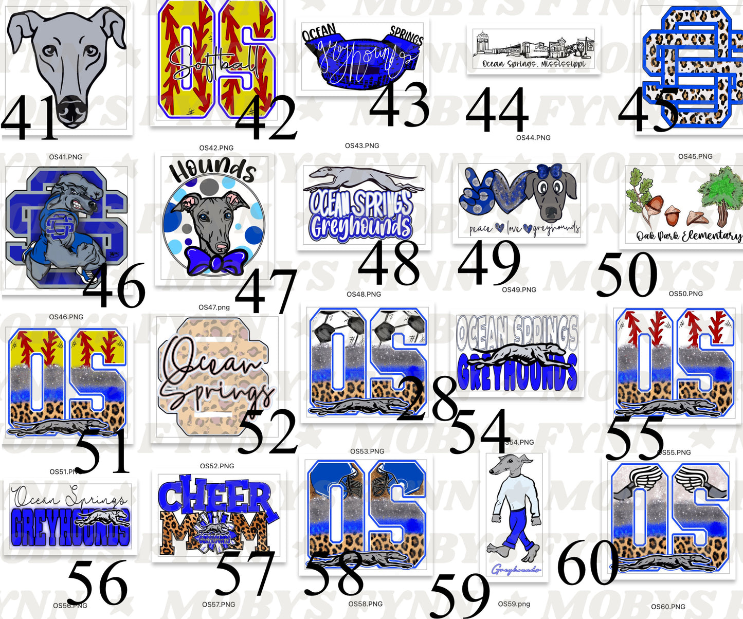 Ocean Springs School Sale Sublimation ONLY Sale