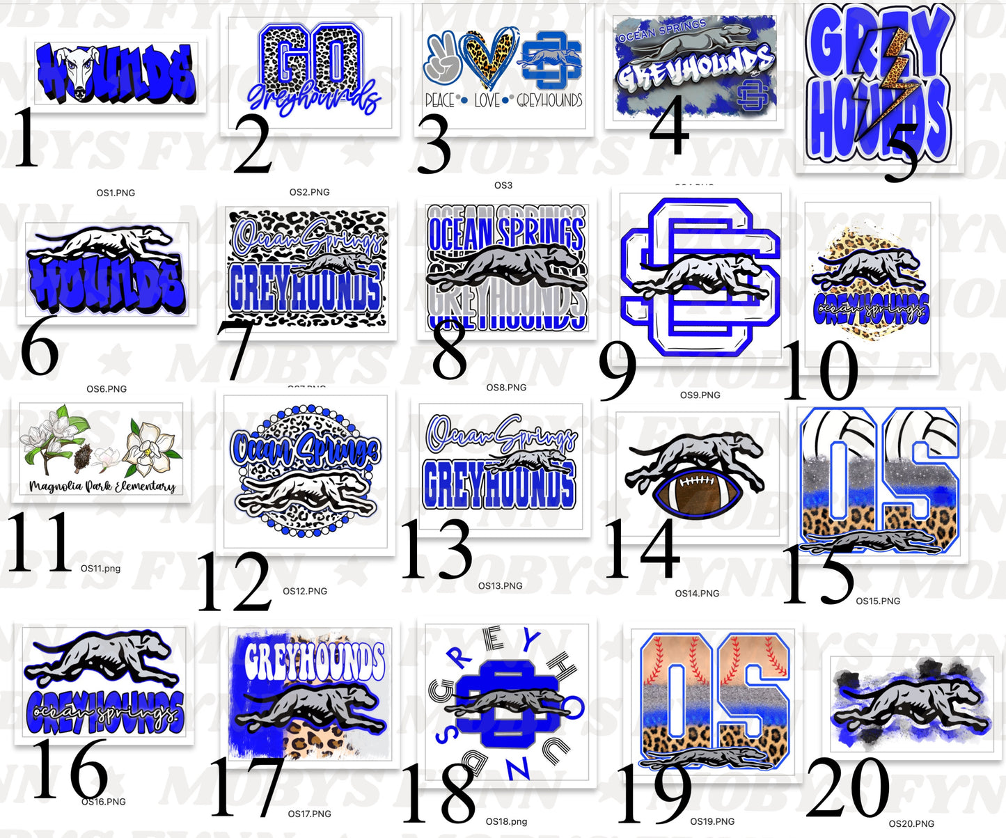 Ocean Springs School Sale Sublimation ONLY Sale