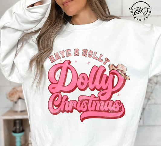Holly Dolly Christmas Sweatshirt
