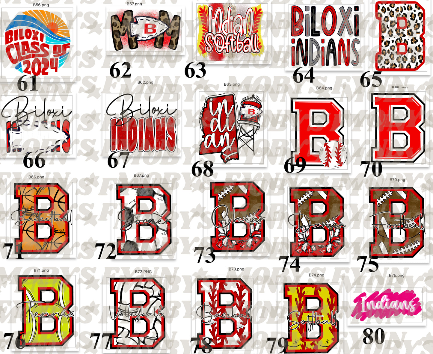 Biloxi School Sale Sublimation ONLY Sale