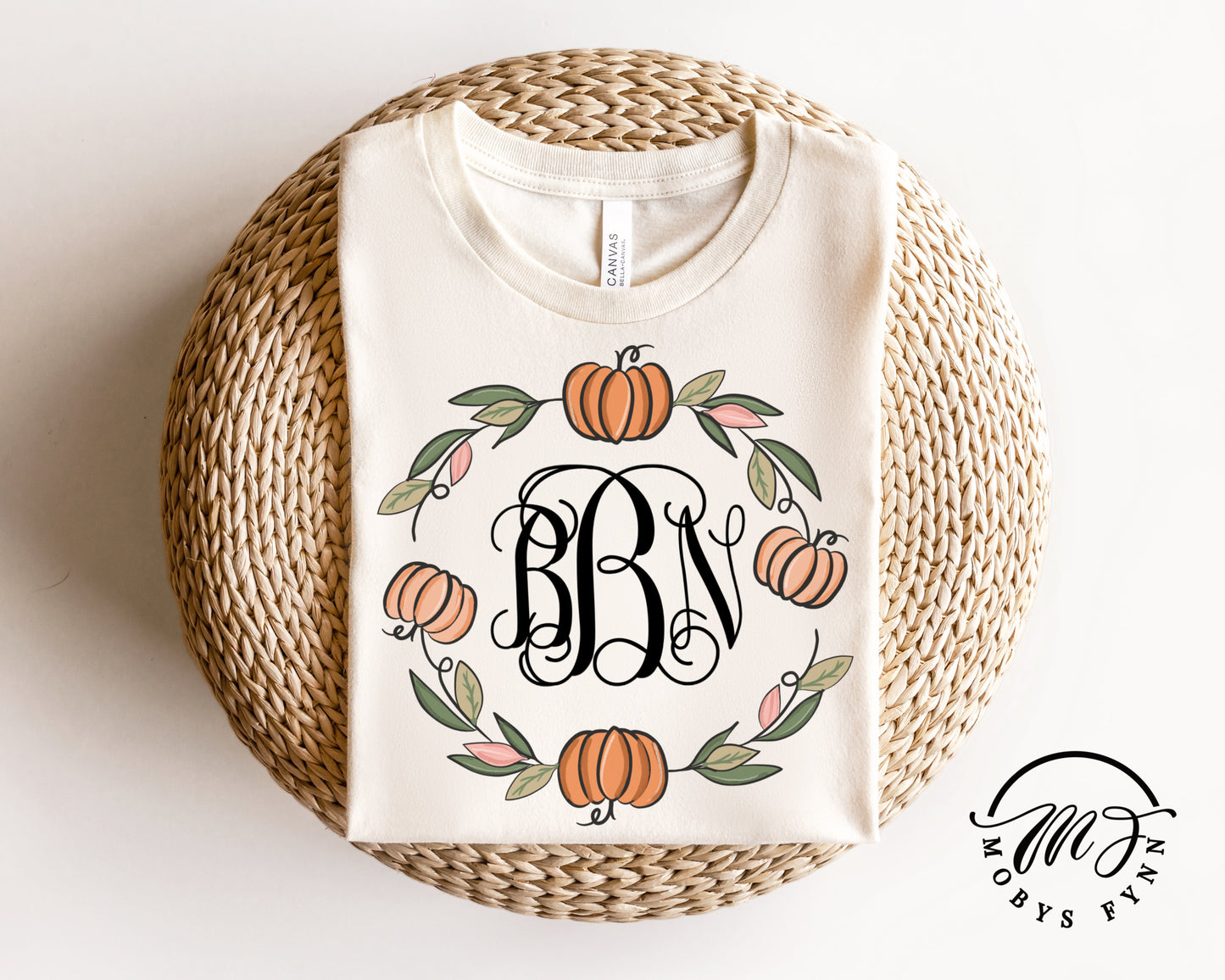 Pumpkin Monogram Wreath