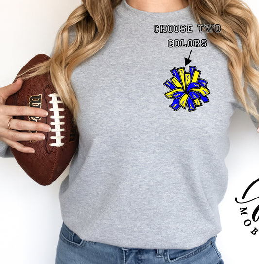 Pocket or Full Print Pom Pom (Choose two colors)