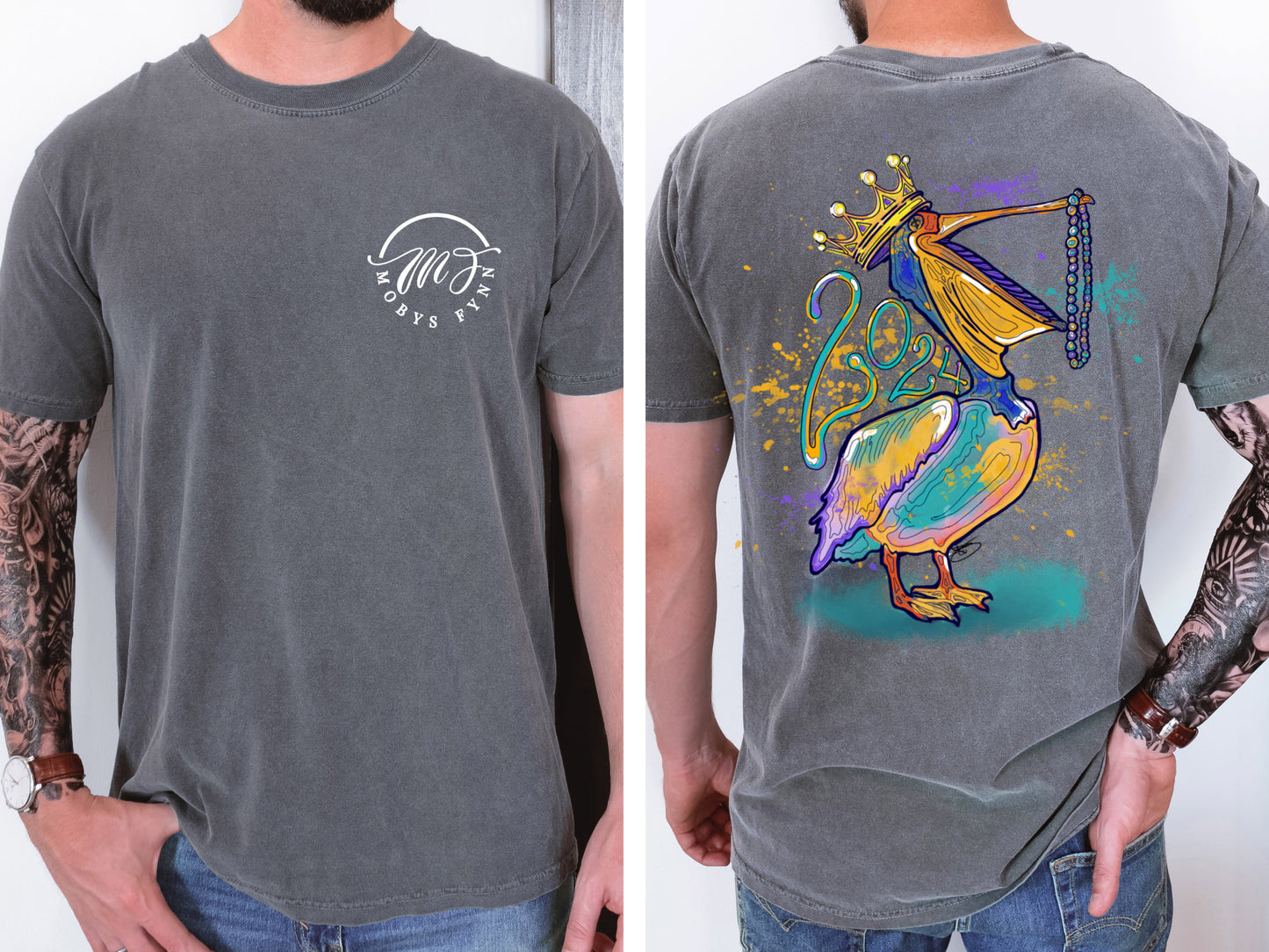 Mardi Gras Pelican (with or without year)