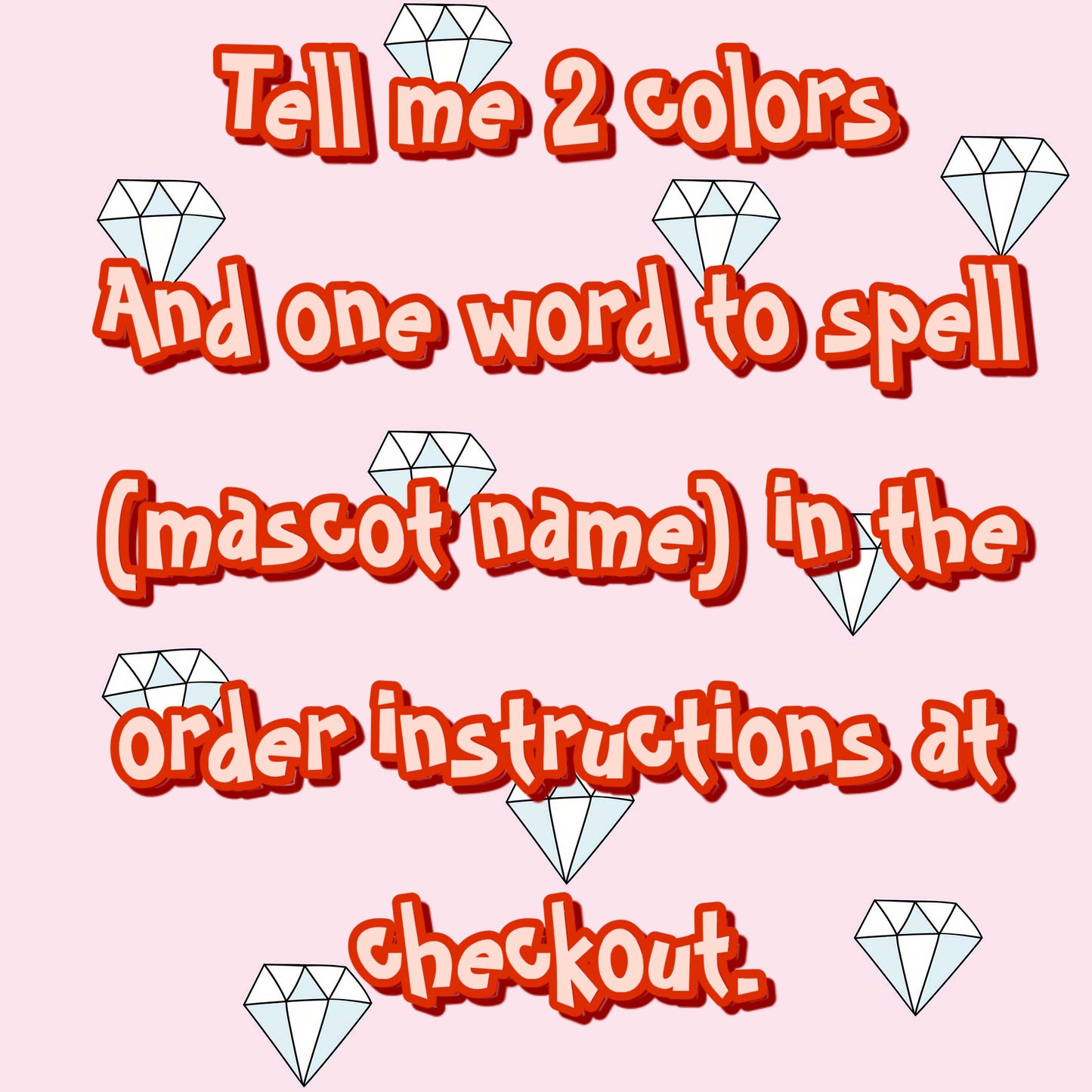Faux Embroidery Mascot (Sublimation)
