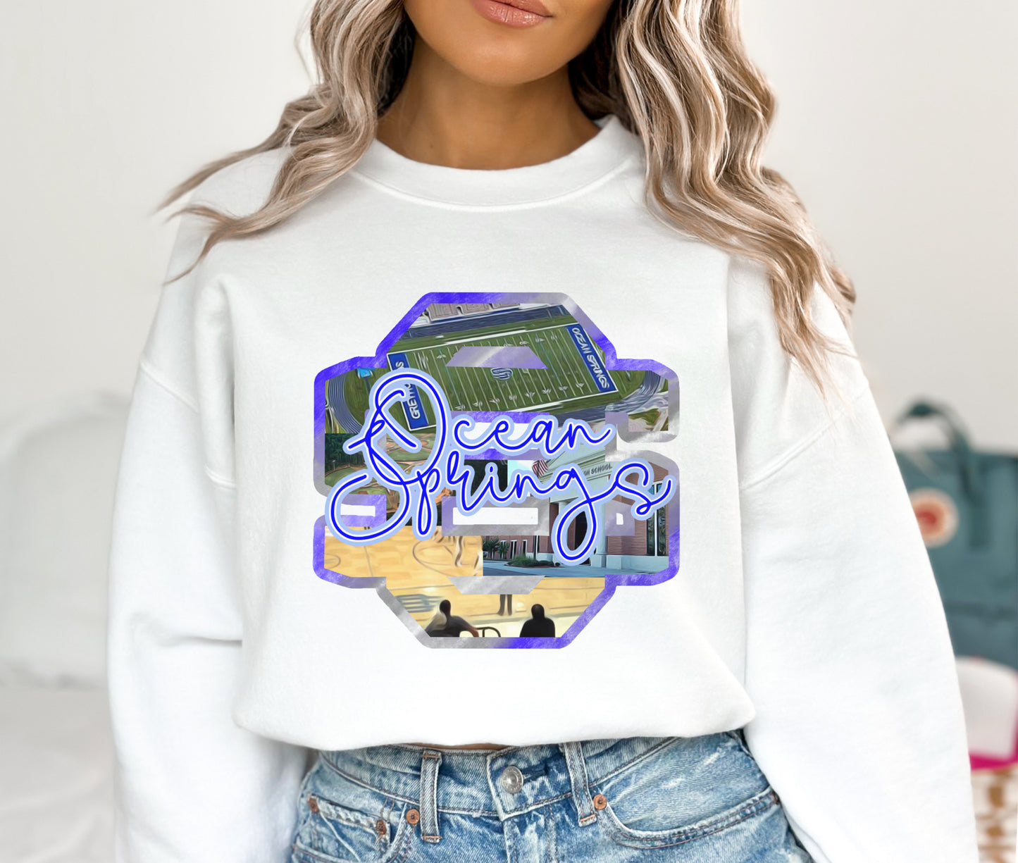 Ocean Springs Watercolor Letters (SUBLIMATION)