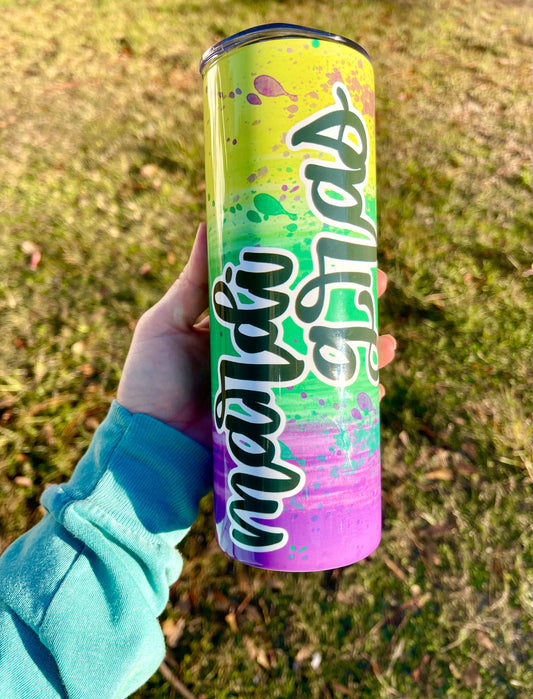 Mardi Gras Tumbler