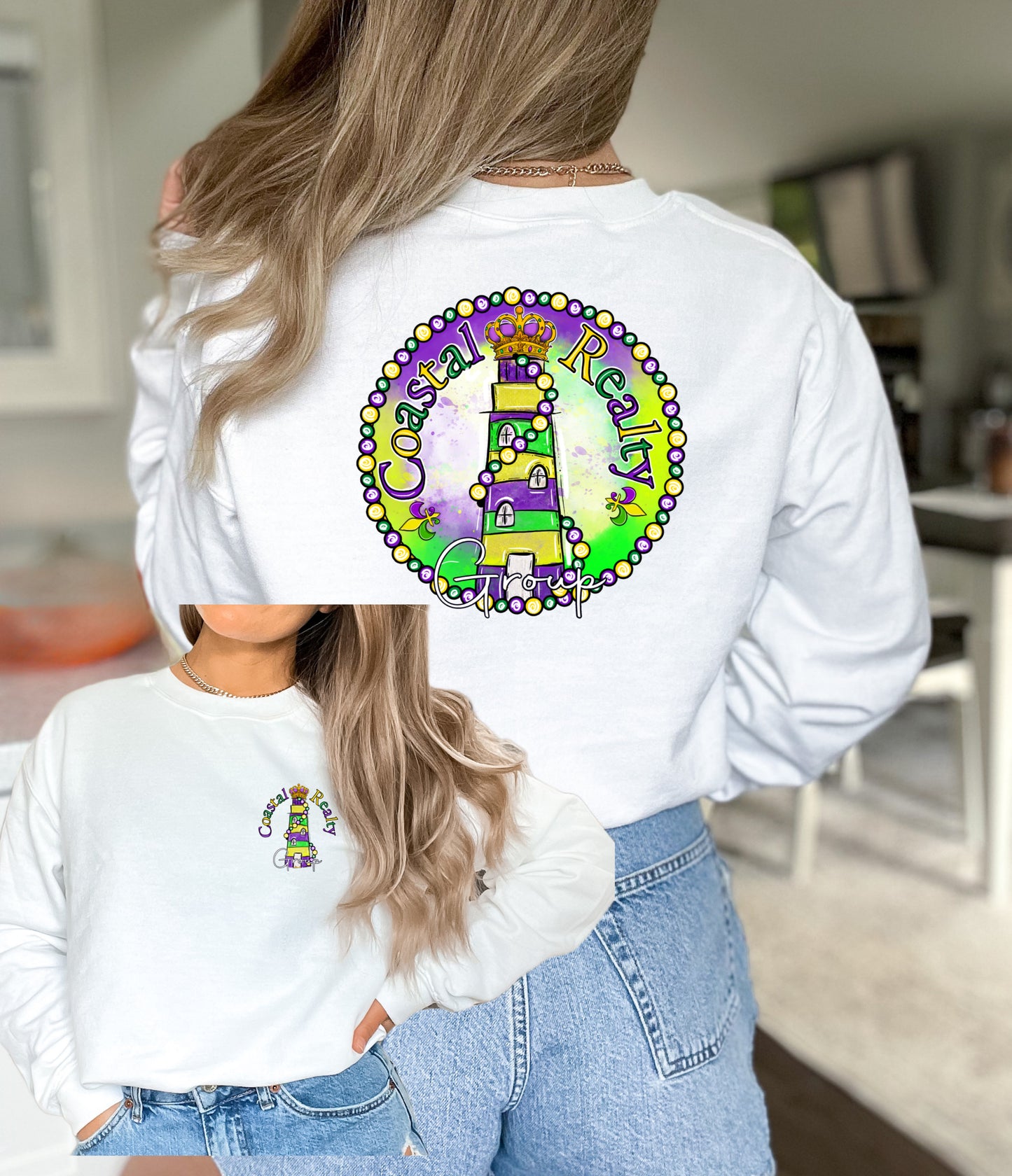 Coastal Realty Mardi Gras Screenprinted