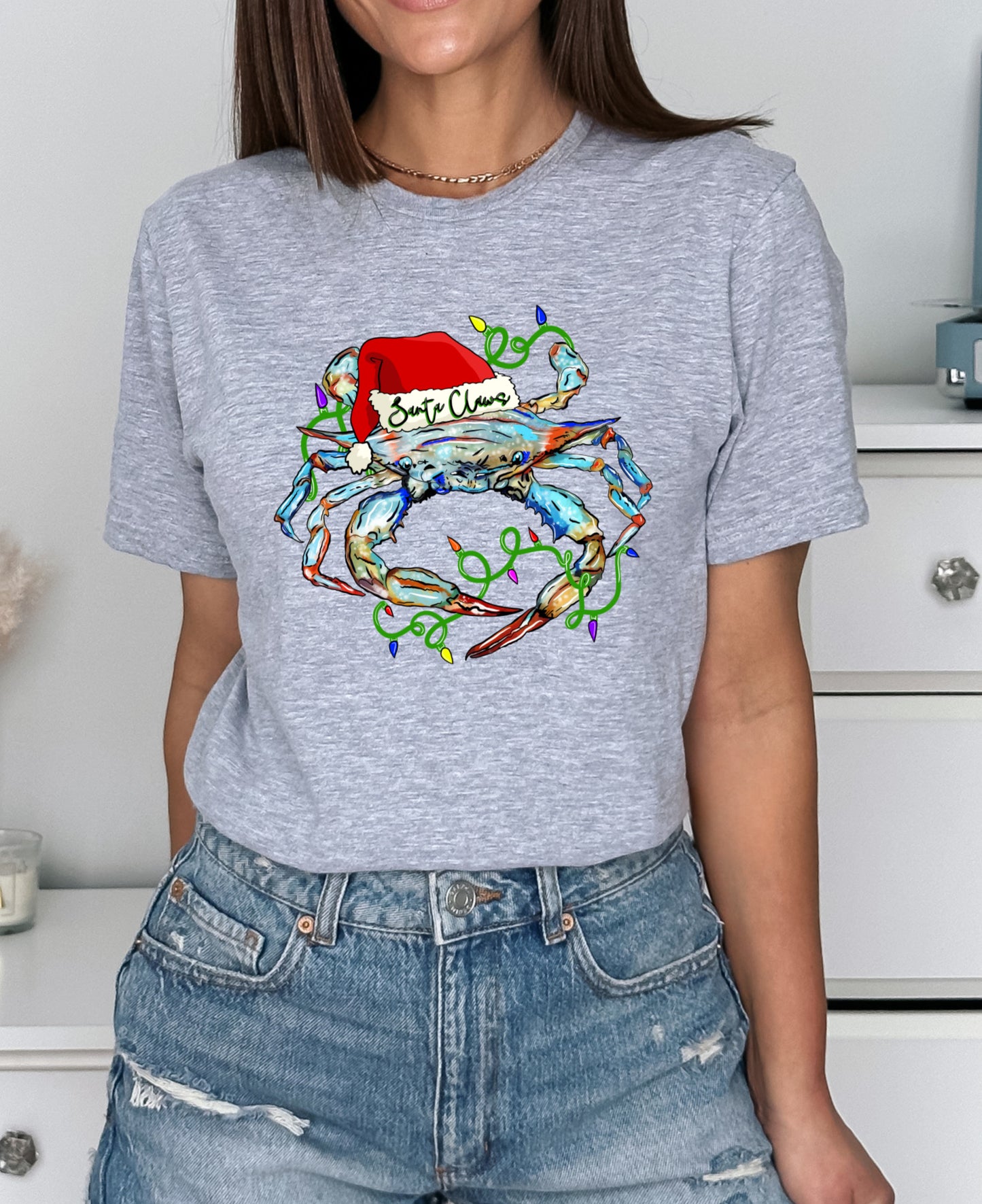 Coastal Christmas Santa Claws (Front or Back Print)