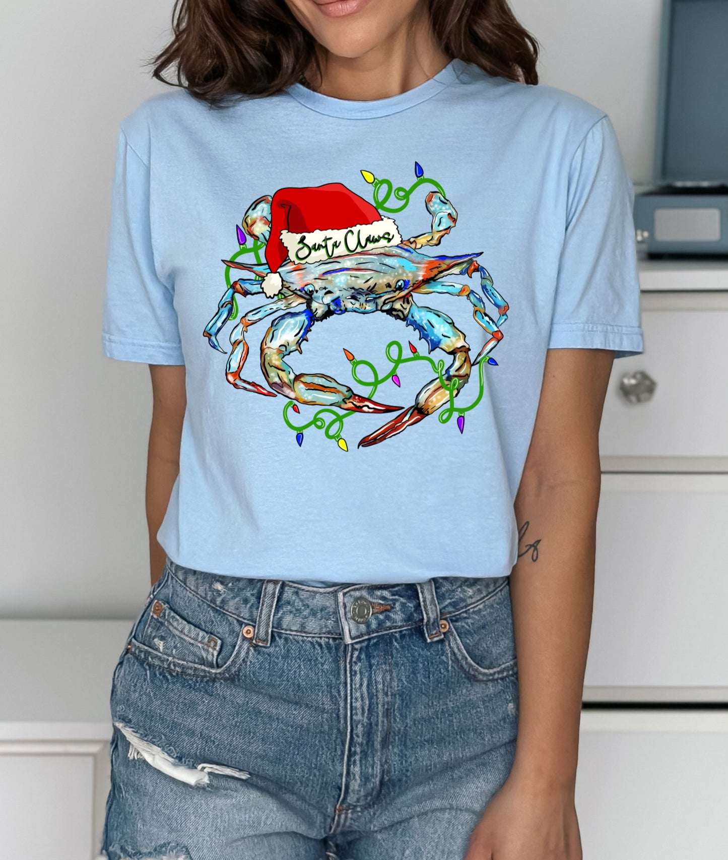 Coastal Christmas Santa Claws (Front or Back Print)