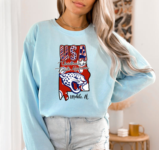 USA university of South Alabama Doodle State