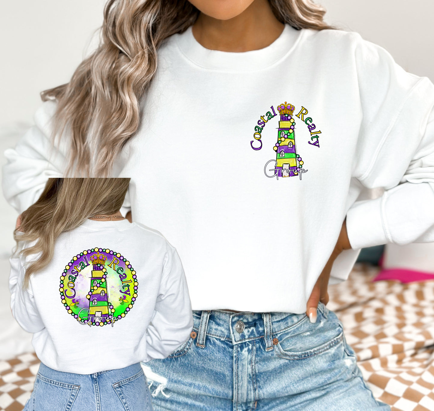 Coastal Realty Mardi Gras Screenprinted
