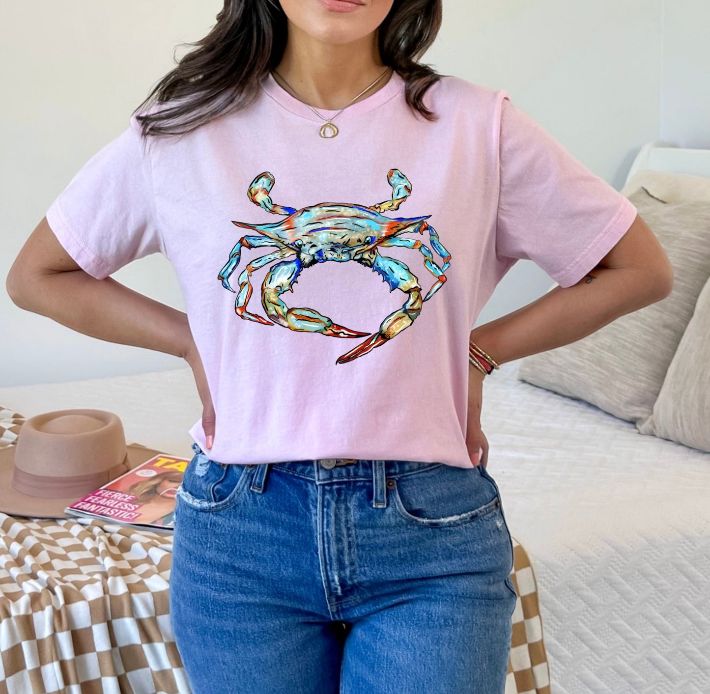 Watercolor Blue Crab