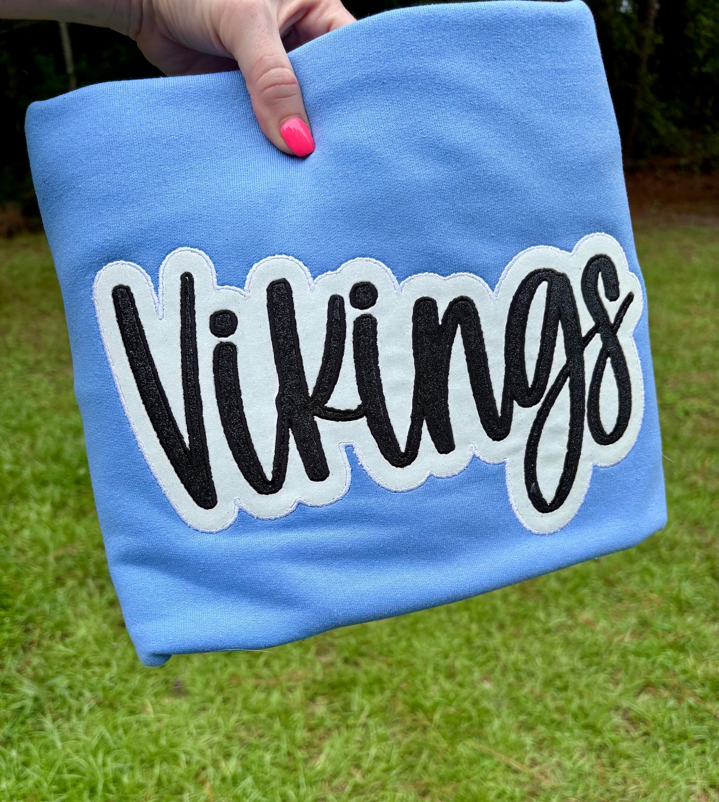 Double Stitch Glitter Mascot Embroidery