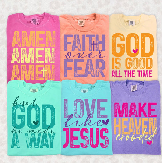 Neon Christian (Tell me which in checkout notes)