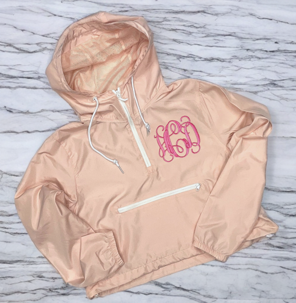 Cropped Rain Jacket (Embroidery included)